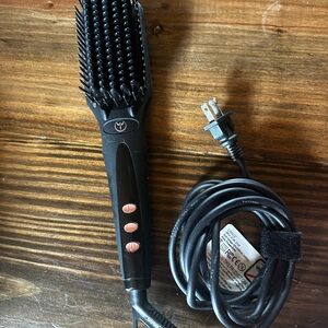 Lange Black Hair Straightening Brush